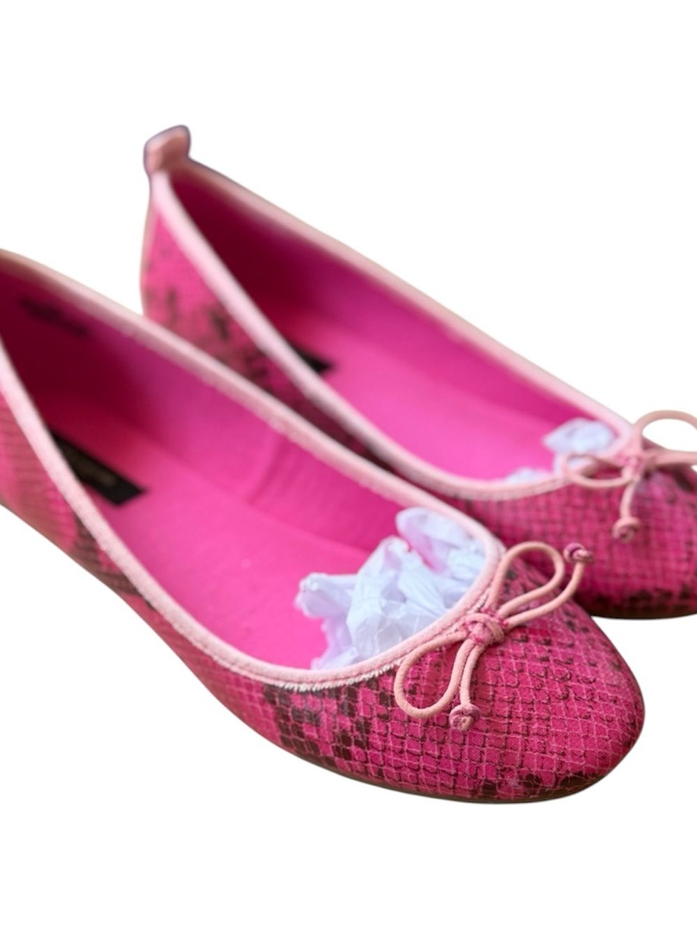 New! Ann Taylor Women’s Pink Ballet Flats with Knotted Bow -NWOT
